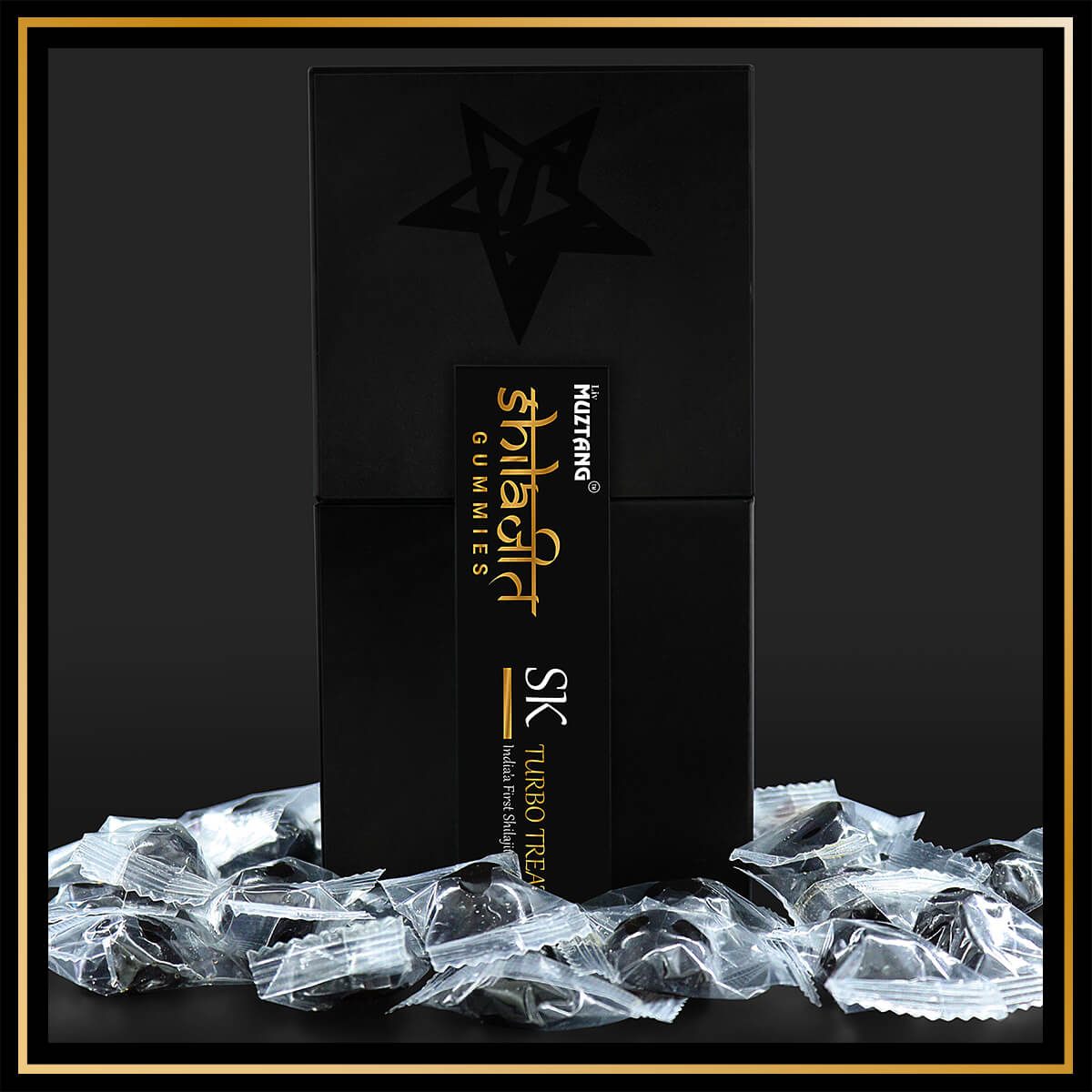 Turbo Treats Shilajit Gummies - Made from 100% Pure Golden Rock Shilajit Sourced from the Himalayas. Contains 78%+ Fulvic Acid