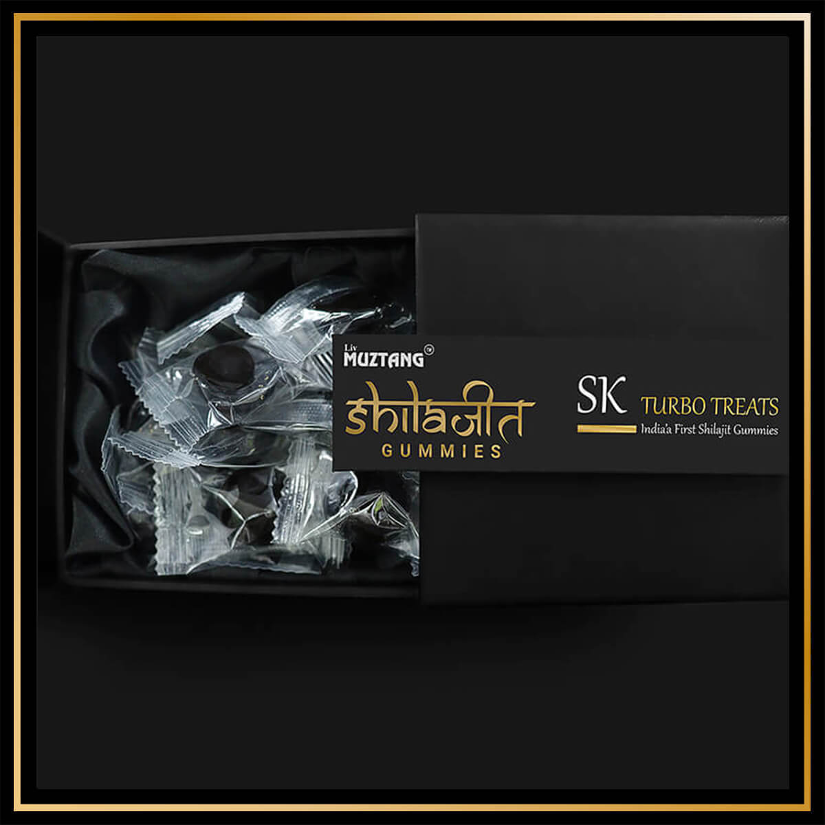 Turbo Treats Shilajit Gummies - Made from 100% Pure Golden Rock Shilajit Sourced from the Himalayas. Contains 78%+ Fulvic Acid